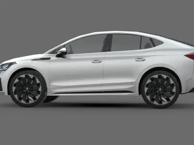 Skoda Enyaq Coupe iV Low-poly 3D model