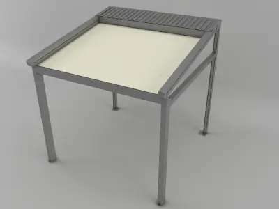 Aluminum Pergola System 3D model