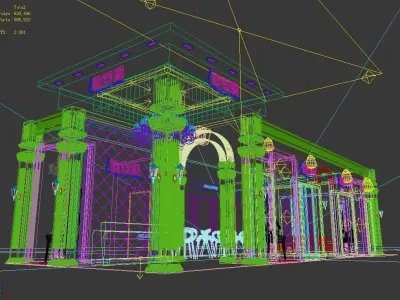 Showroom - Area - 15X6-3DMAX2009-028 3D model