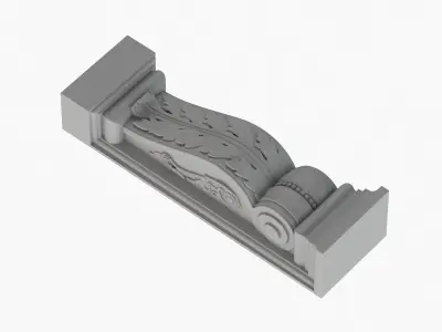 Scroll Corbel 49 - 3D Printable 3D model