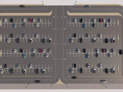 Parking-Parking Lot  3D model