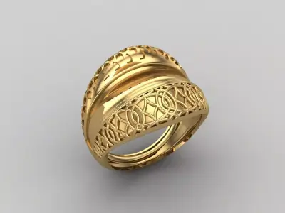 Women Ring Plain Ring Ready STL 3DM Models Womens Rings 3D print model 35