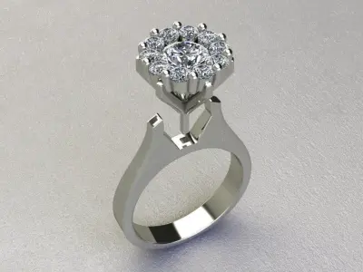 Jewelry Ring 3D print model 34