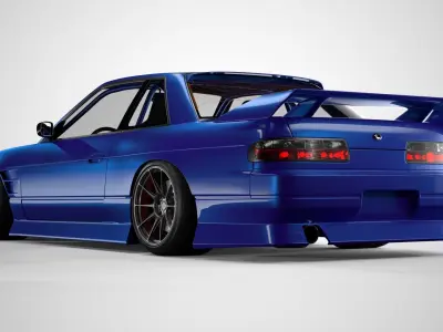 Nissan Silvia S13 coupe BN Sports custom 3D model