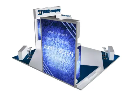  Booth Exhibition Stand a35 3D model