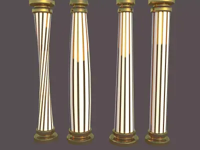 column ve table leg 3D model