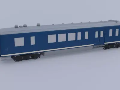 Dutch vintage dining car 3D model
