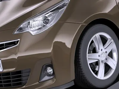 Toyota Verso S 2016 VRAY 3D model