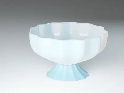 Porcelain vessel Free low-poly 3D model