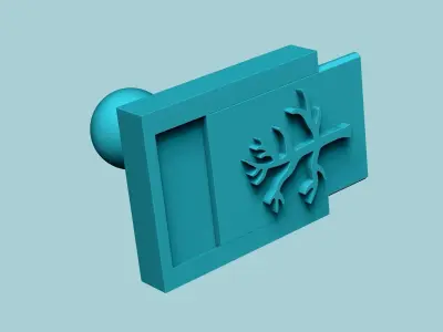 Stamp 63 Dry Tree - Fondant Decoration Maker Toy 3D print model