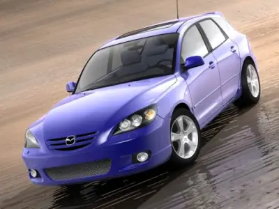 Mazda 3 hatchback 2004 3D model