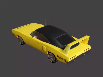 Plymouth Superbird Low-poly 3D model