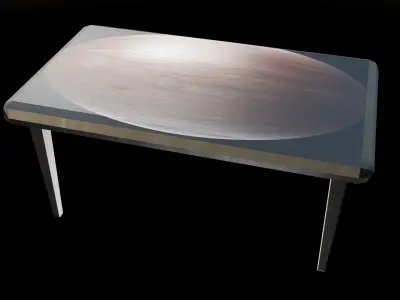 DINNER TABLE Low-poly 3D model