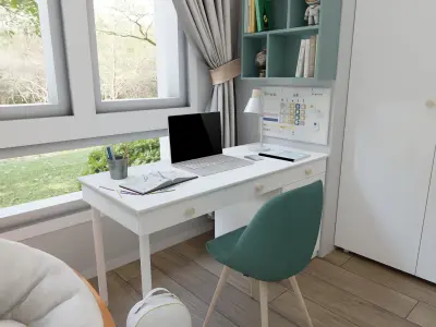 Kids Room 2 Blender Scene 3D model