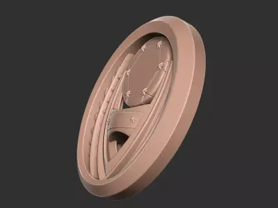 Luxury Gold Emblem 3D print model