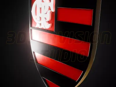 Clube De Regatas Do Flamengo logo - Cinematic - 3D print 3D model