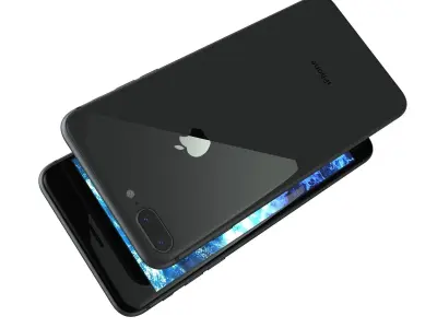 Apple iPhone 8 Plus Space Gray 3D model