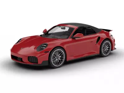 Porsche 911 Carrera Turbo S Aero Cabriolet 2026 3d model 3D model