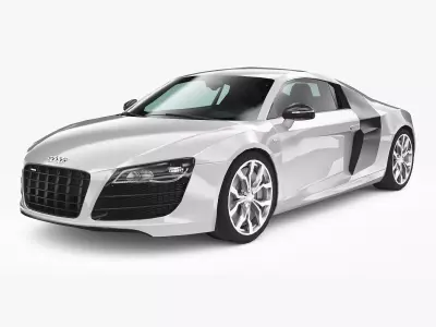 audi r8 blender 3D model