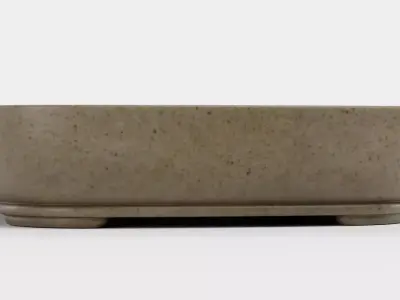 Bonsai Bowl V2 - Ceramic Pot Low-poly 3D model