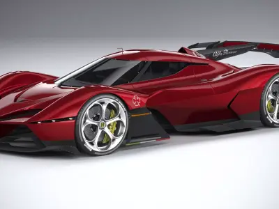 Alfa Romeo 8C-R Tazio 2020 3D model