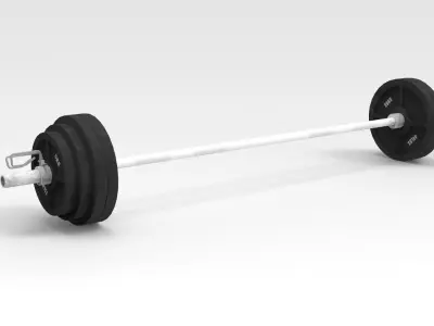 Barbell Low-poly 3D model