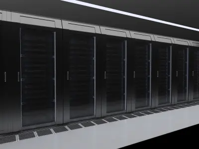 data center server 3D model