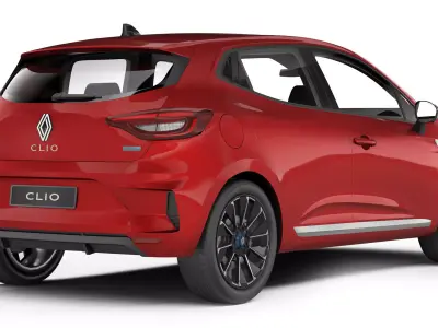 Renault Clio Hybrid 2024 3D model