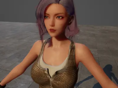Next-Generation Female Model High-Quality Mesh Advanced Textures 3D model
