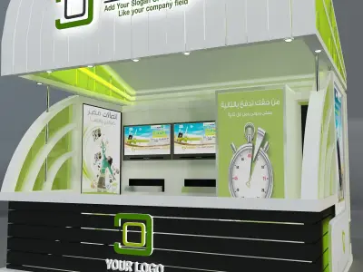 Booth Exhibition Stand a213 3D model