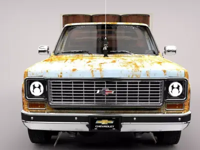 Chevrolet C10 Truck Venezuelan  Low-poly 3D model