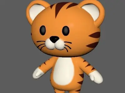 Cartoon 3D Animal Pack Vol 01 Low-poly 3D model