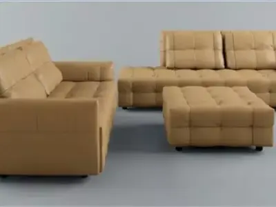 Luxury sofa living room Free 3D model