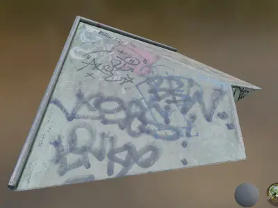 skatepark element 1 Low-poly 3D model