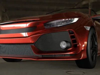 car modeling in 3d 3D model