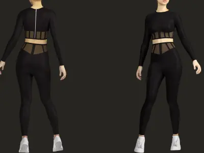 10 different sportwear Pack 3D model