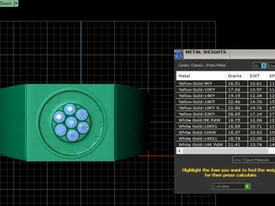  Oriental Design Ring  PANDANT 3D PRINTABLE MODAL  3D print model