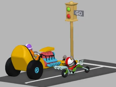 Motormouse and Autocat 3D print model