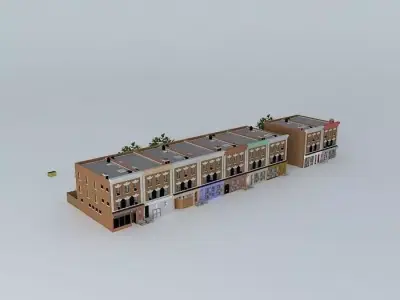 Brooklyn Street (With Apartments) Free 3D model