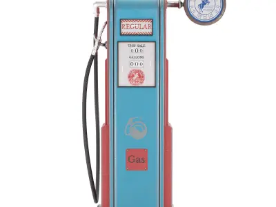 Frontier Gas Pump 3D model