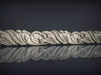 Classic inlaid interior model decorated with  CNC model 3D model 3D model