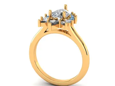 Band Ring 3D print model