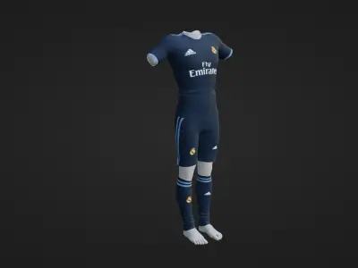 Real Madrid Sportwear Low-poly 3D model