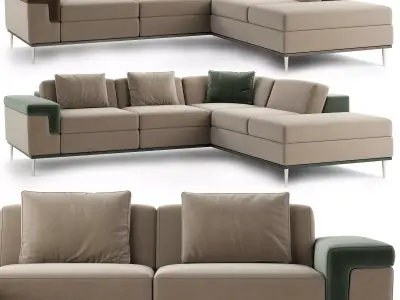 MD Luxury Sofa 001 3D model