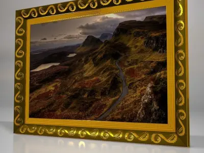 A collection of Frames - Set I Low-poly 3D model