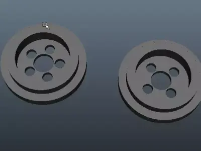 drill a hole yellow gear 3D print model