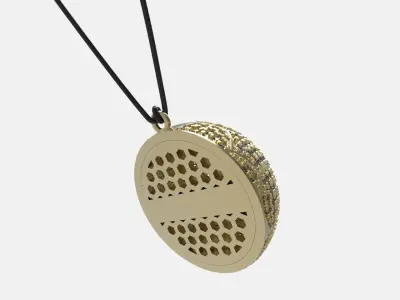 Pendant ball 3d printable Football sport jewellery 3dm stl file 3D print model