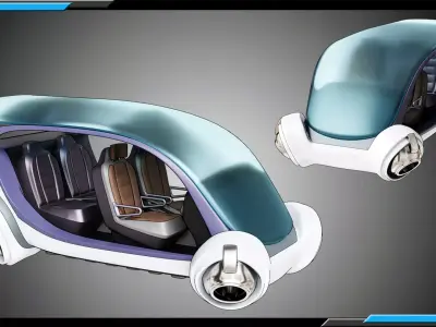 Simplistic Flying Vehicle 24 3D model