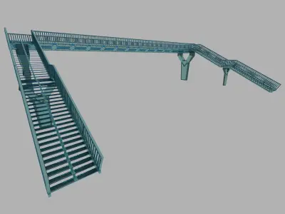 SCIFI-Pedestrian Bridge- Type-1 3D model