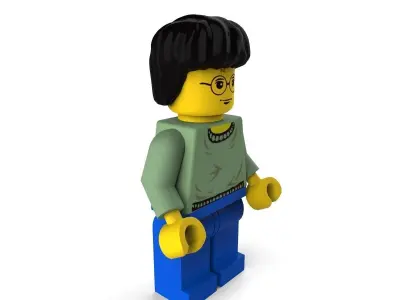 HarryPotter lego figure with glasses 3D model